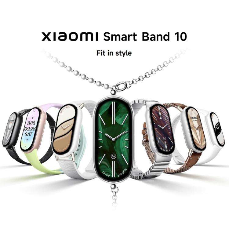 Original Xiaomi Smart Mi Band 10 1.72β AMOLED | Premium Refurbished | Waterproof 5ATM | 12-Month Warranty