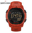 NORTH EDGE Outdoor Sports Watch – 50M Waterproof | Step Counter | Stopwatch & Countdown | Kids & Men | Premium Refurbished | 12-Month Warranty